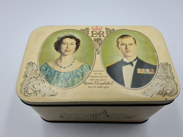 Souveniræske Dronning Elisabeth II & Prins Philip